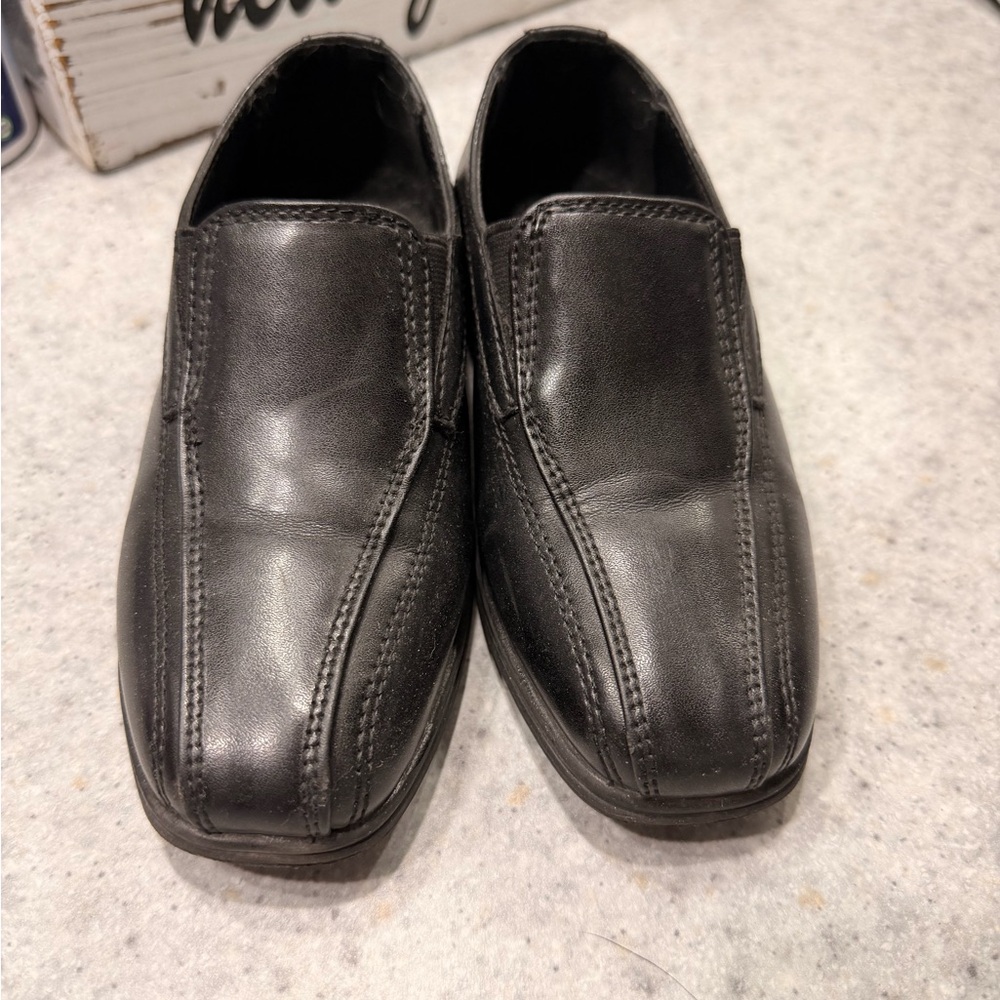 Stafford Kids Black Dress Shoes